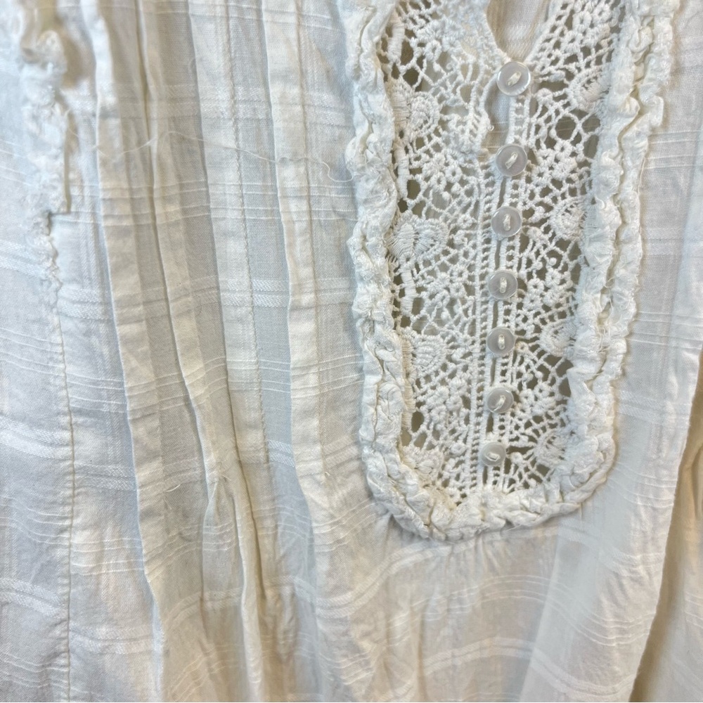 Free People White Ruffle Dress - Picture 4 of 5